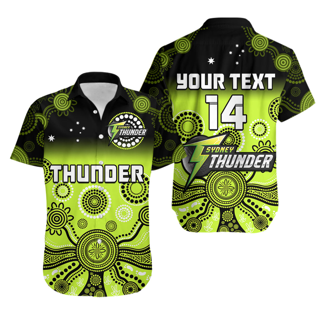custom-text-and-number-thunder-hawaiian-shirt-sydney-gradient-aboriginal-art