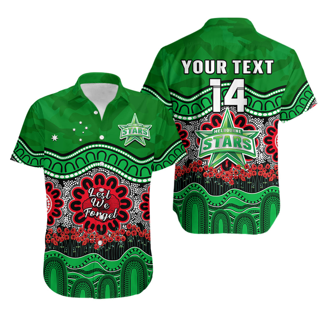 custom-text-and-number-stars-cricket-anzac-hawaiian-shirt-melbourne-poppy-aboriginal-camouflage