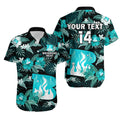 custom-text-and-number-brisbane-heat-cricket-hawaiian-shirt-aboriginal-art-mix-tropical-flowers