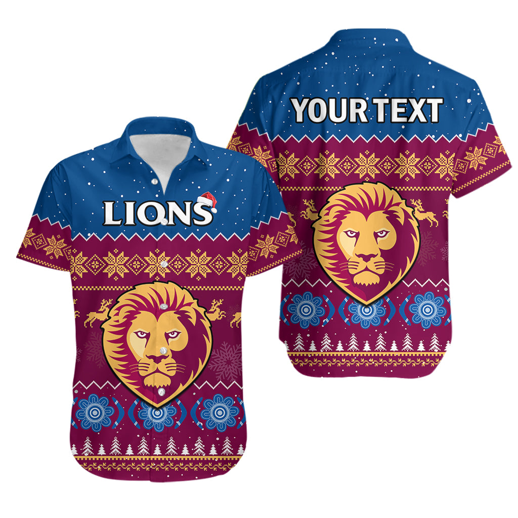 custom-personalised-brisbane-football-hawaiian-shirt-lions-indigenous-merry-christmas