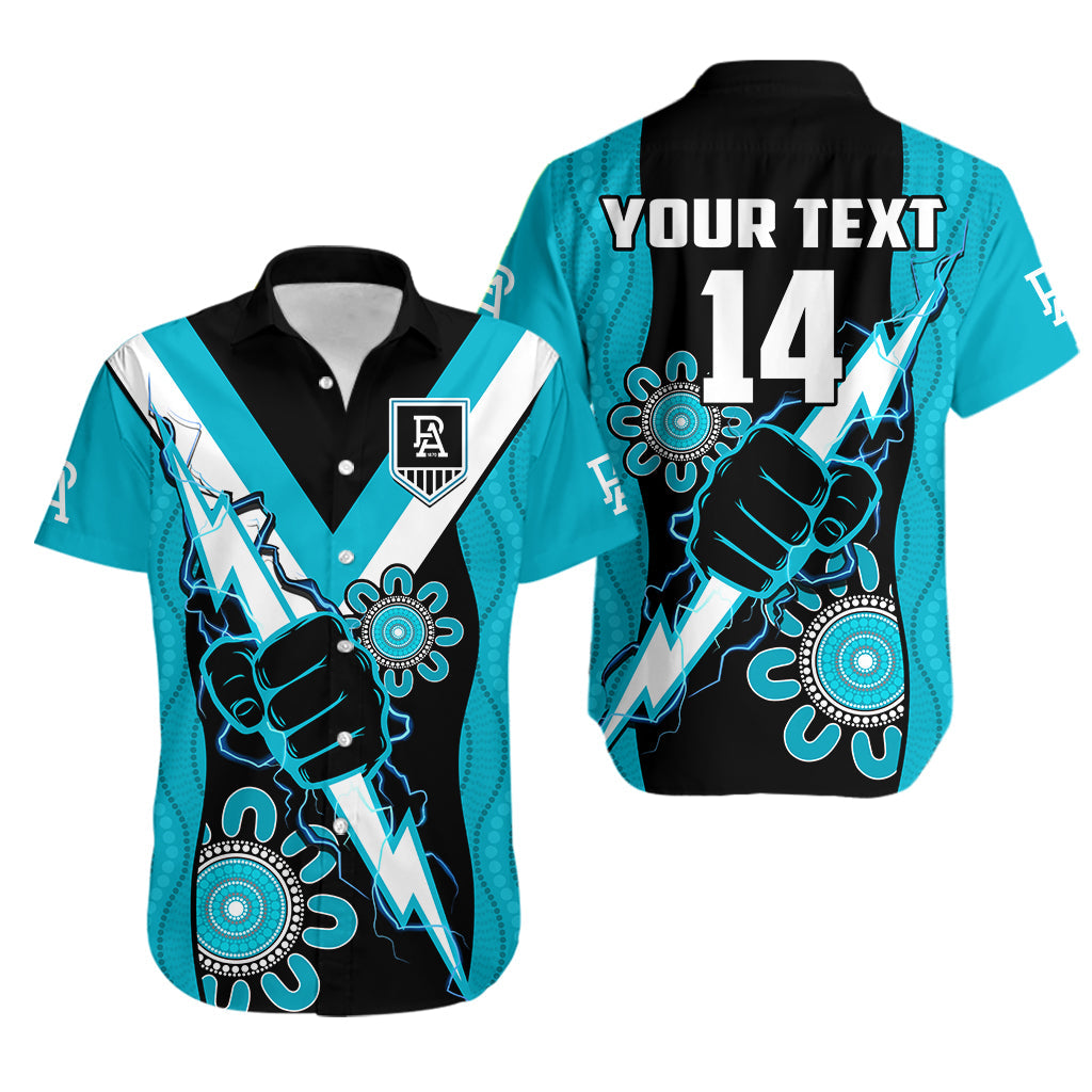 custom-text-and-number-port-adelaide-football-hawaiian-shirt-power-thunder-hand-mix-aboriginal-dynamic