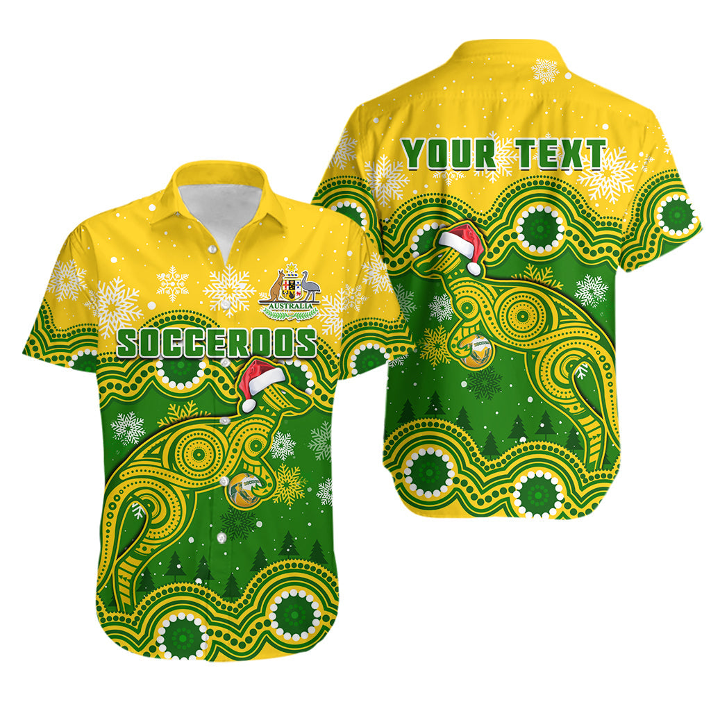 custom-personalised-australia-soccer-christmas-hawaiian-shirt-socceroos-indigenous-kangaroo
