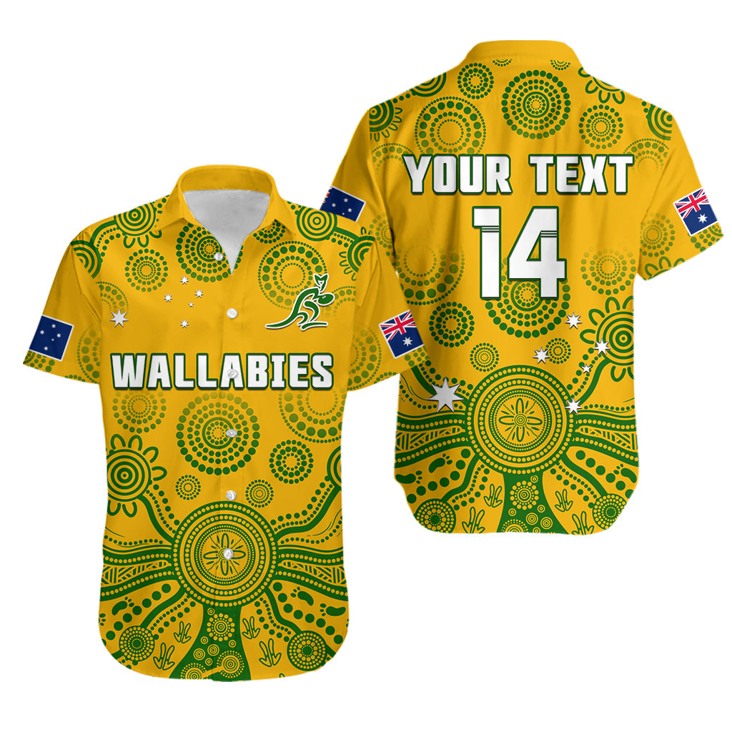 custom-text-and-number-australia-2022-rugby-hawaiian-shirt-wallabies-aboriginal-yellow-style