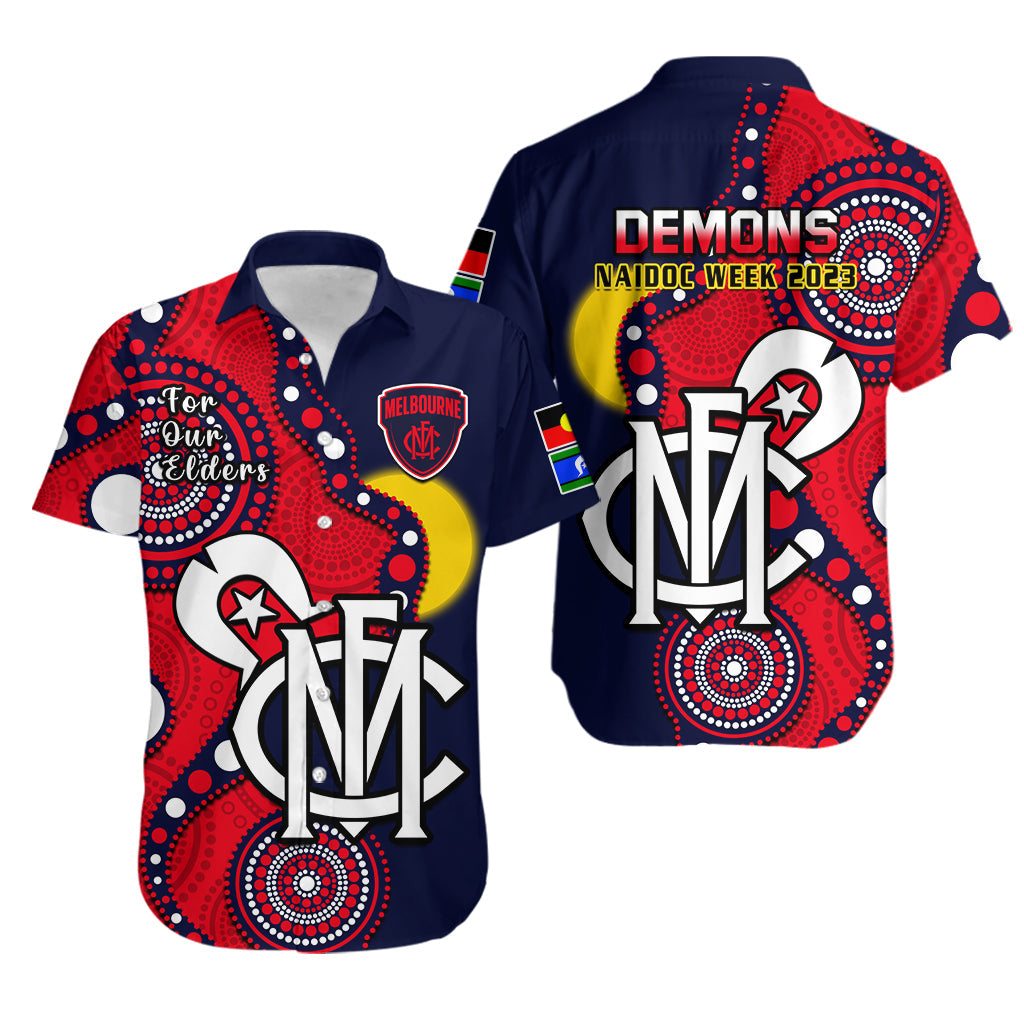 melbourne-football-naidoc-2023-hawaiian-shirt-demons-for-our-elders-indigenous