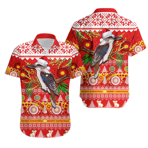 australia-hawaiian-shirt-kookaburra-mix-golden-wattle-aboriginal-art-merry-christmas