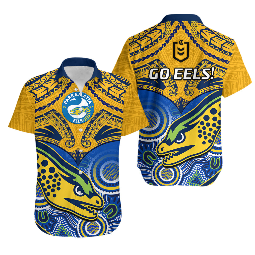parramatta-rugby-2023-hawaiian-shirt-go-eels-polynesian-mix-indigenous-art