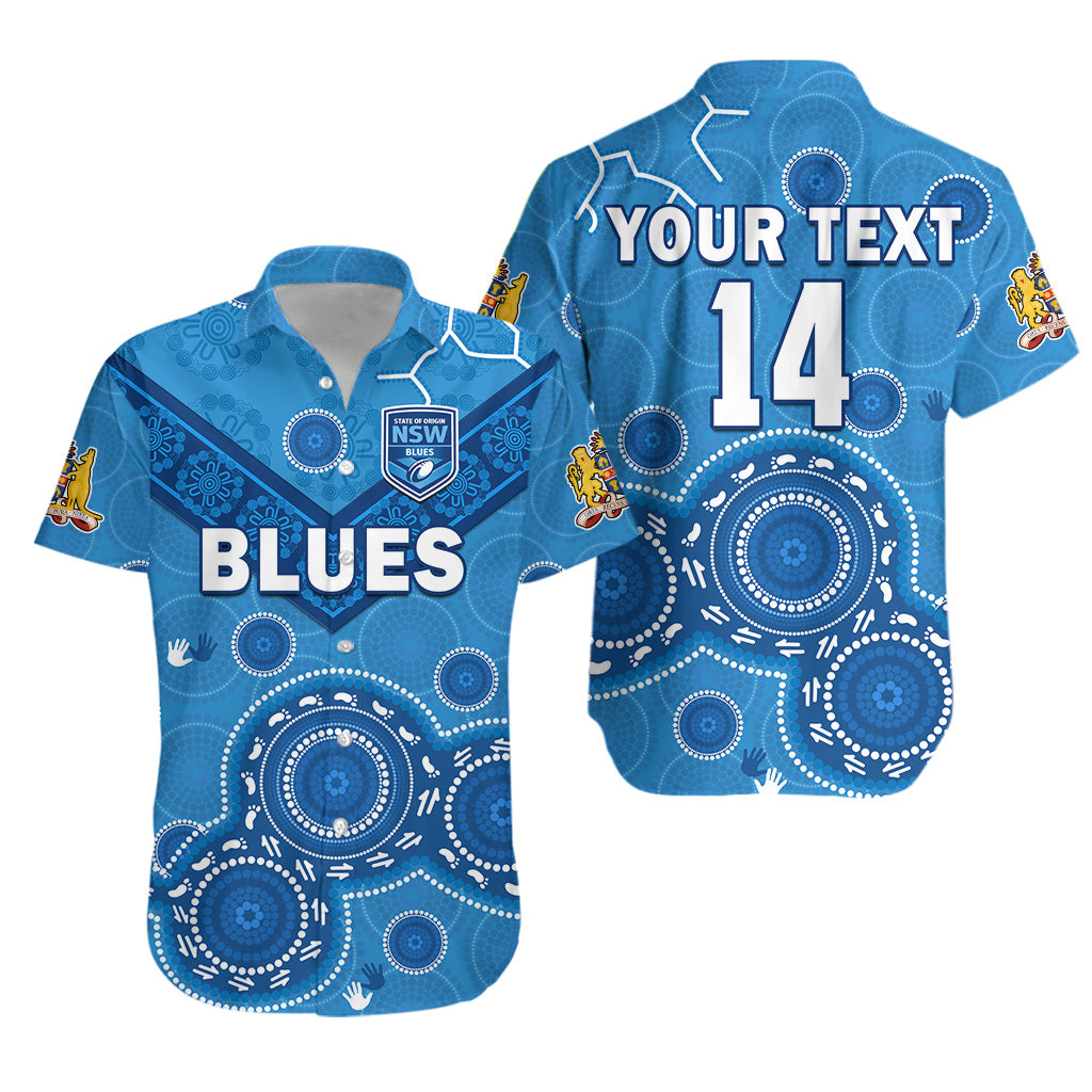 custom-text-and-number-nsw-blues-rugby-hawaiian-shirt-new-south-wales-aboriginal-dot-painting-unique-version