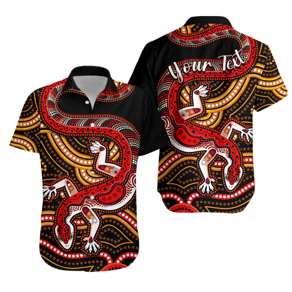 custom-personalised-aboriginal-art-lizard-hawaiian-shirt-you-are-number-one