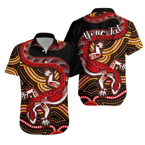 custom-personalised-aboriginal-art-lizard-hawaiian-shirt-you-are-number-one
