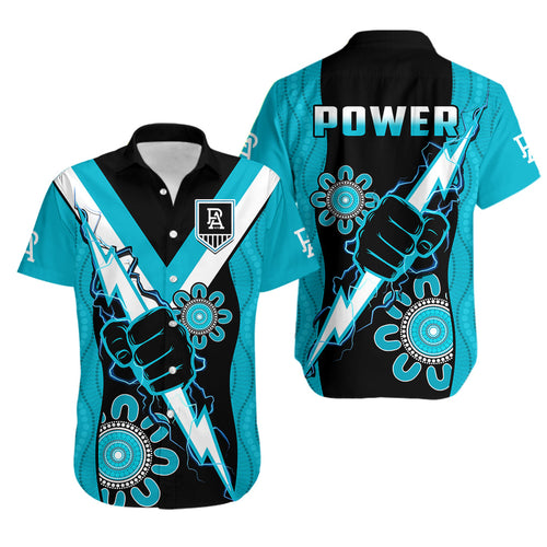 port-adelaide-football-hawaiian-shirt-power-thunder-hand-mix-aboriginal-dynamic