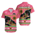 panthers-christmas-hawaiian-shirt-aboriginal-pattern-penrith-pink-version