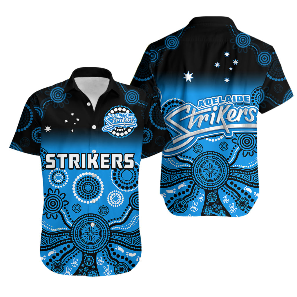 adelaide-strikers-hawaiian-shirt-gradient-aboriginal-dot-painting