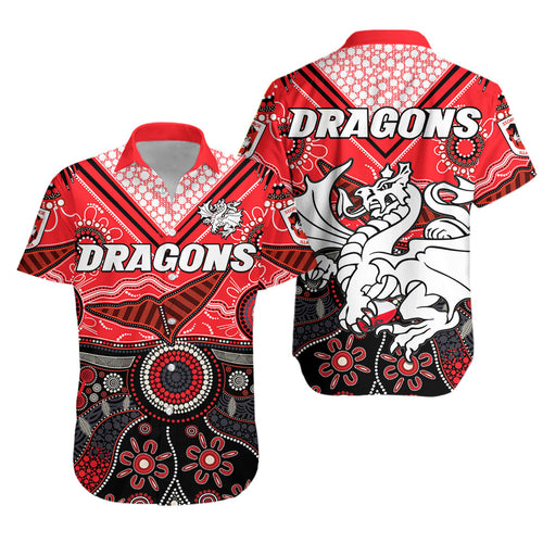 dragons-rugby-hawaiian-shirt-indigenous-pattern-artsy-version