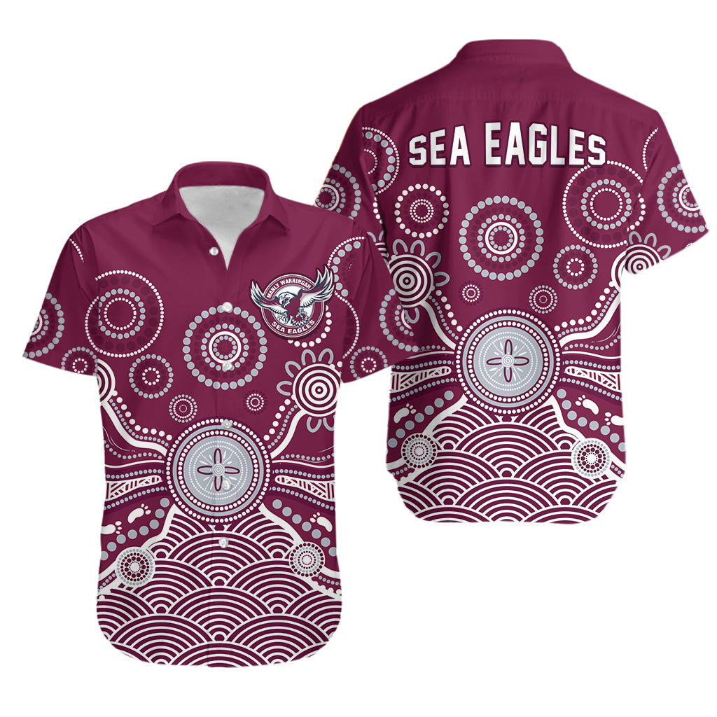 sea-eagles-hawaiian-shirt-manly-warringah-1946-indigenous-painting