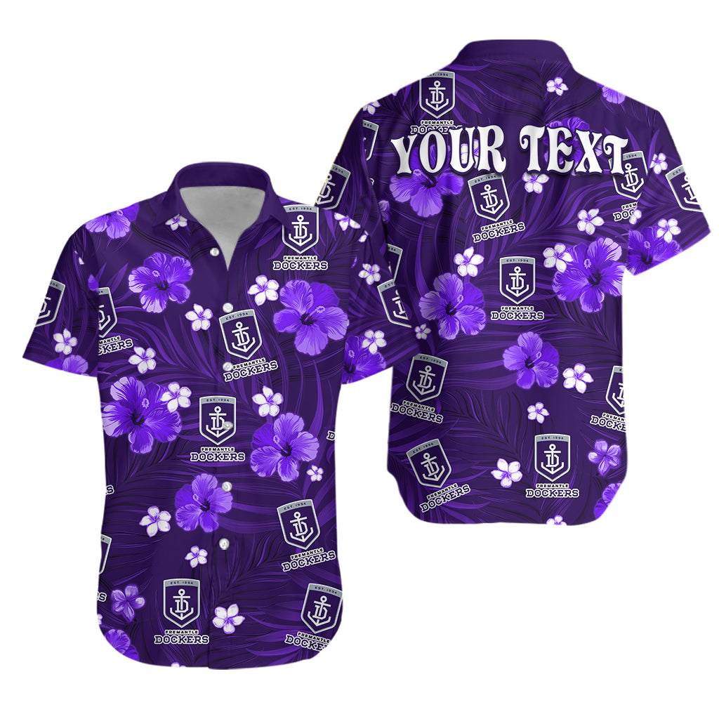custom-personalised-dockers-football-hawaiian-shirt-fremantle-premiers-tropical-flowers-simple