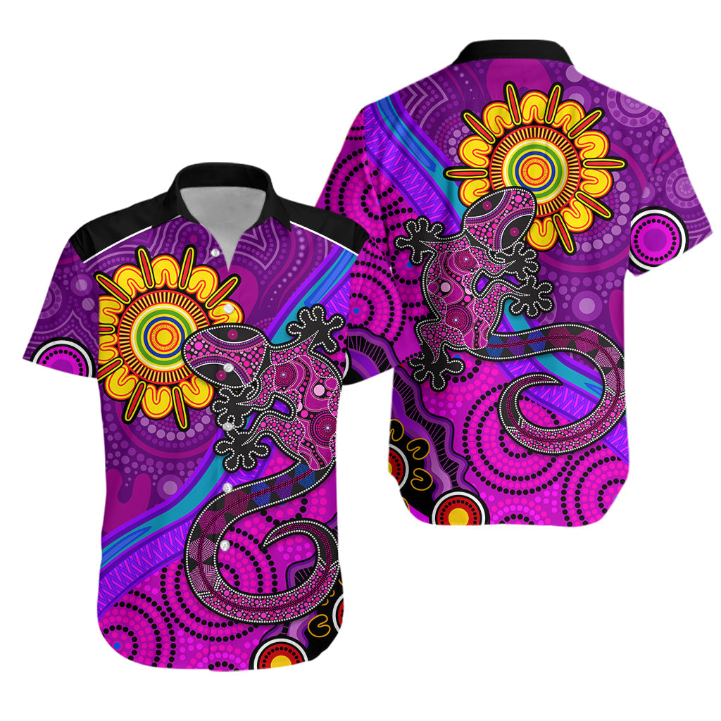 australia-lizard-and-sun-hawaiian-shirt-aboriginal-art-purple