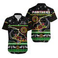 panthers-christmas-hawaiian-shirt-aboriginal-pattern-penrith-black-version
