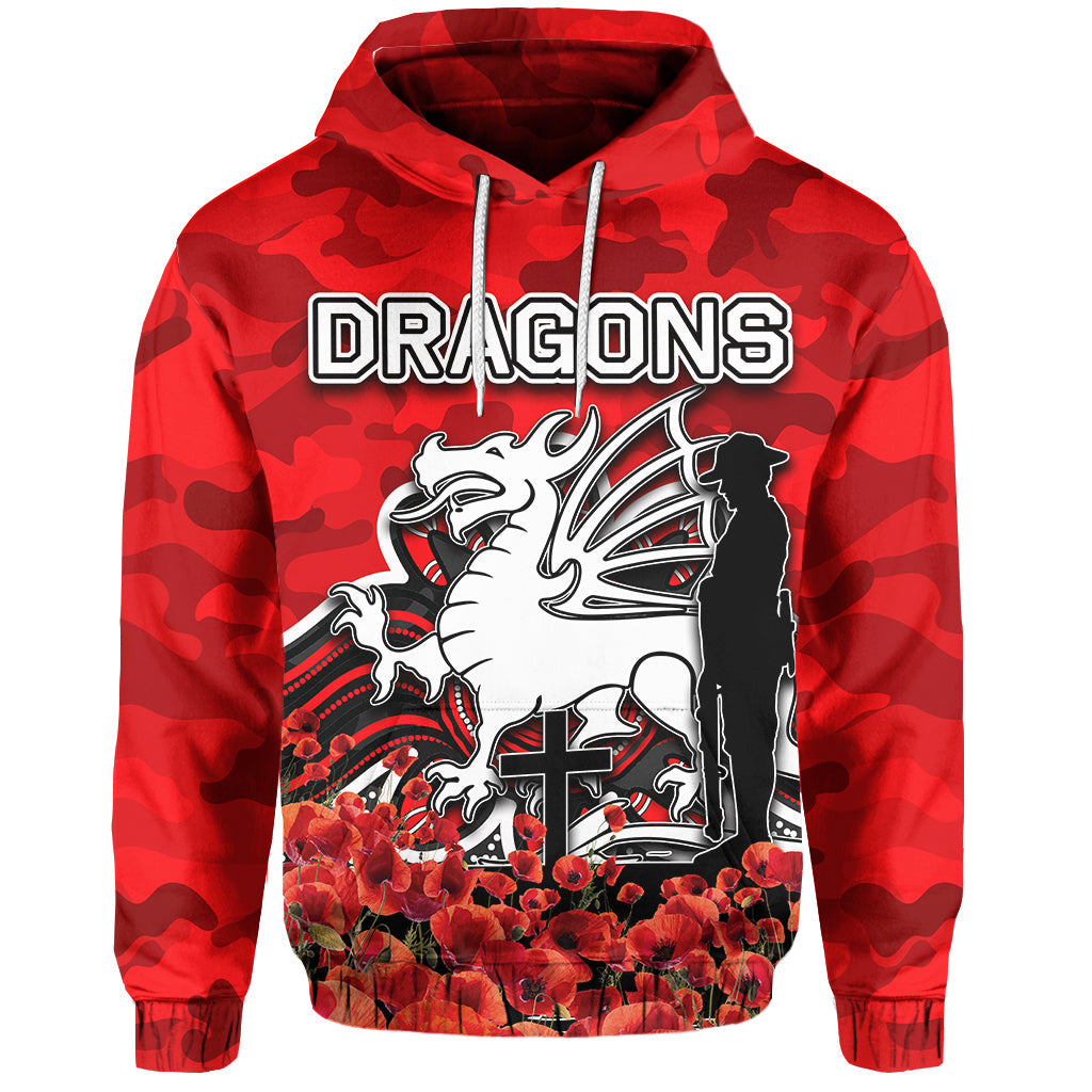 st-george-dragons-hoodie-anzac-day-poppy-flowers-with-army-patterns