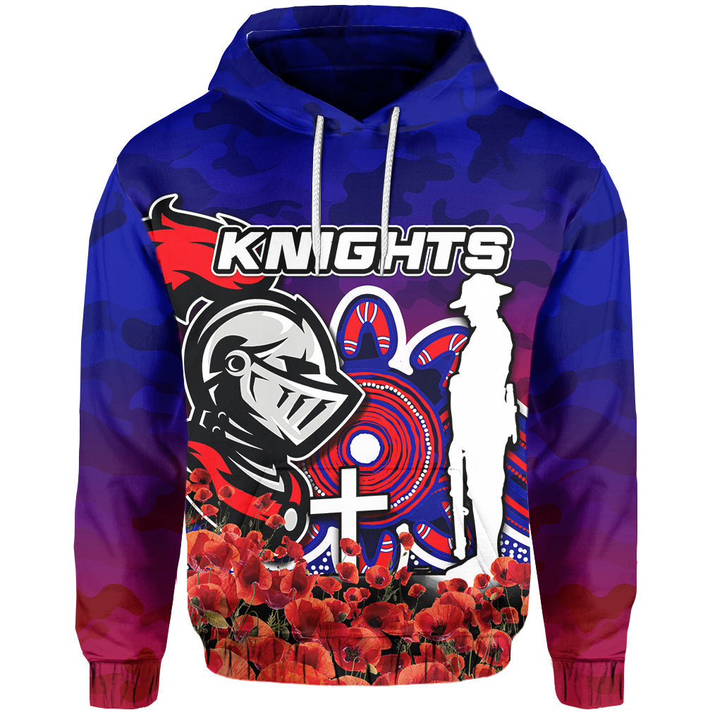newcastle-knights-hoodie-anzac-day-poppy-flowers-with-army-patterns