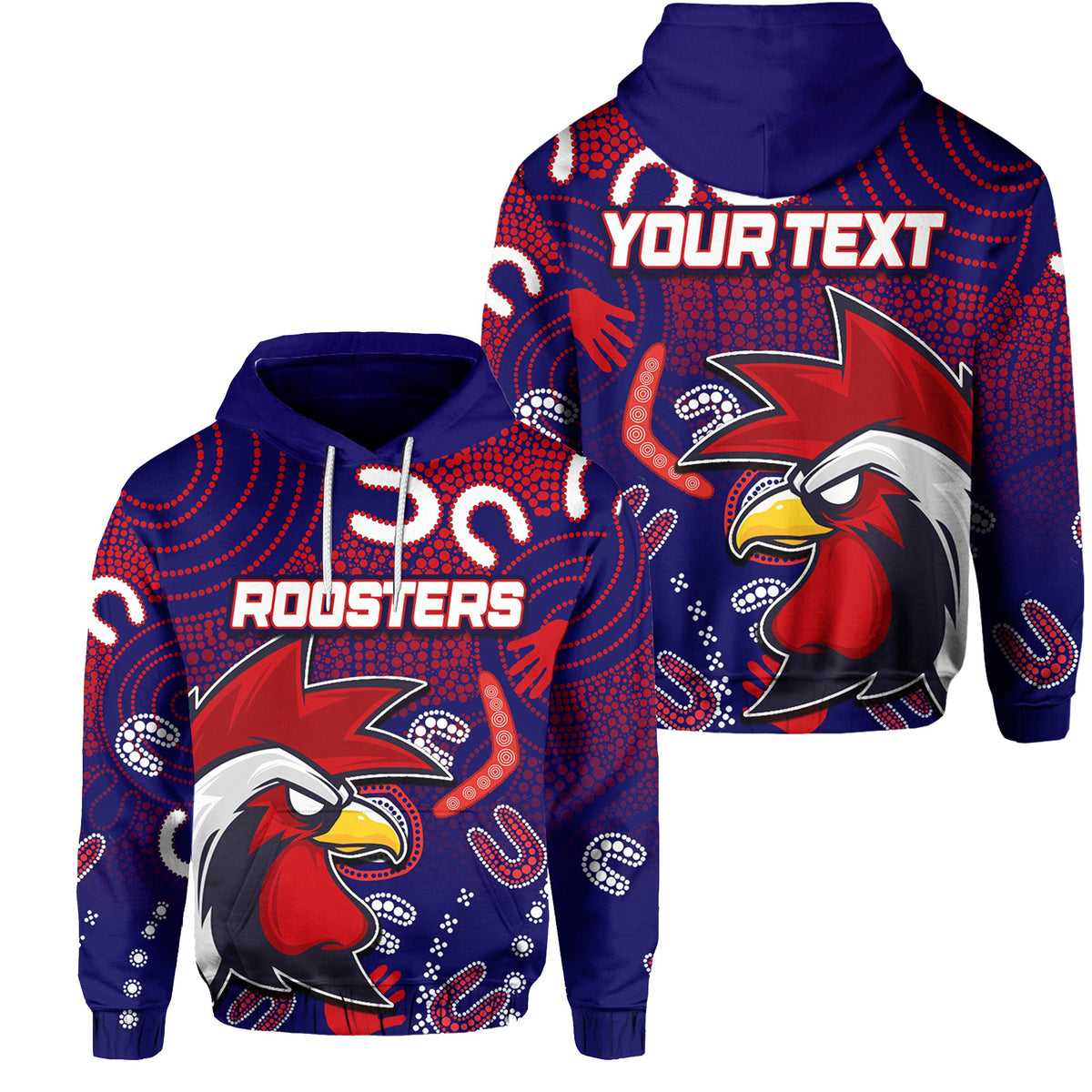 custom-personalised-roosters-hoodie-indigenous-no-1