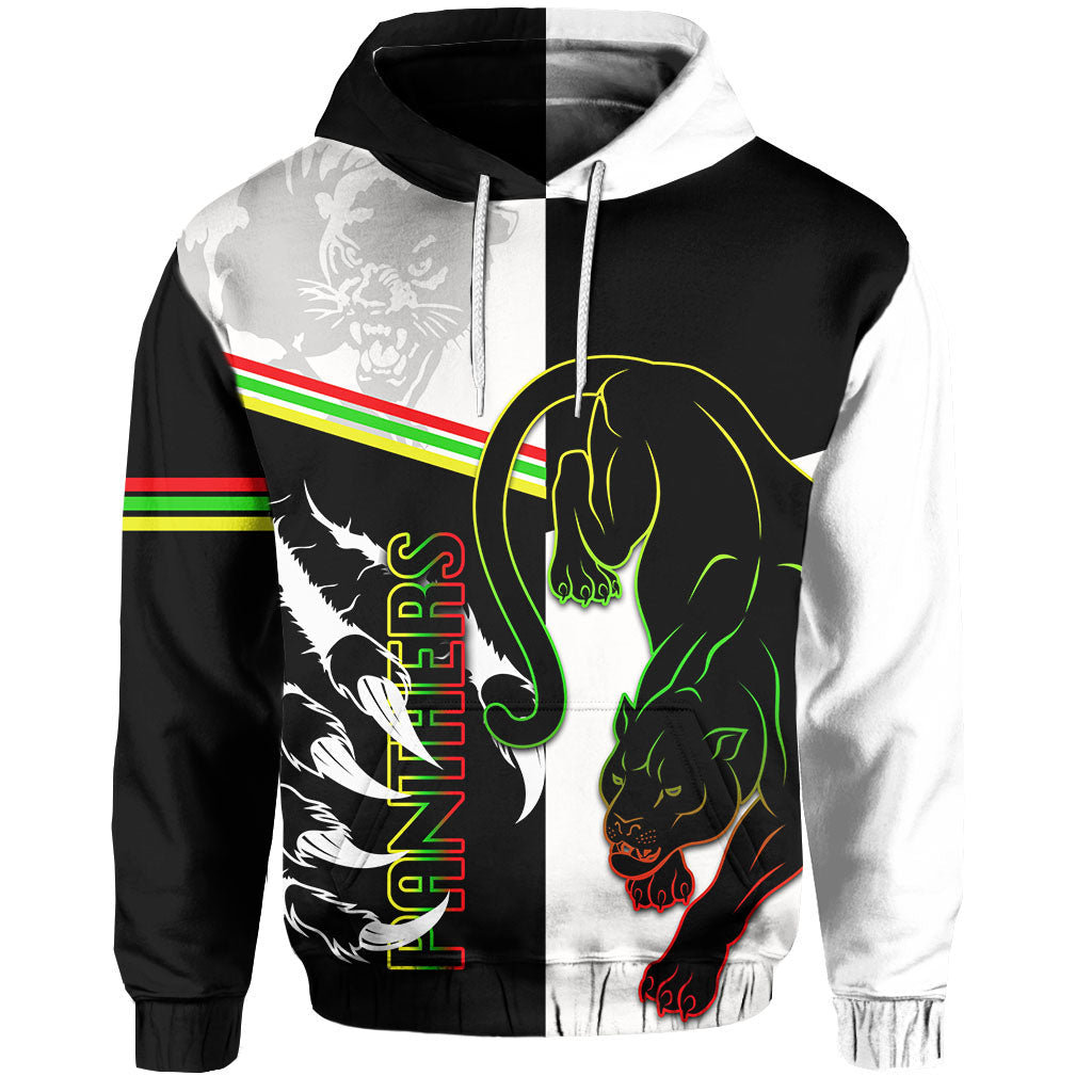 custom-personalisedpanthers-hoodie-claws-half-black-white-style