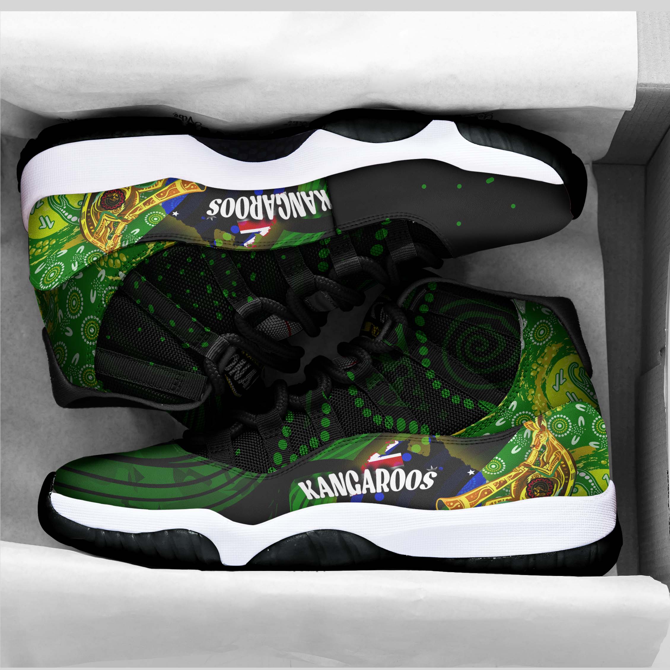 kangaroos-rugby-high-top-basketball-shoes-j11-kangaroo-national-rugby-league-indigenous-dreamtime-sneakers-j11