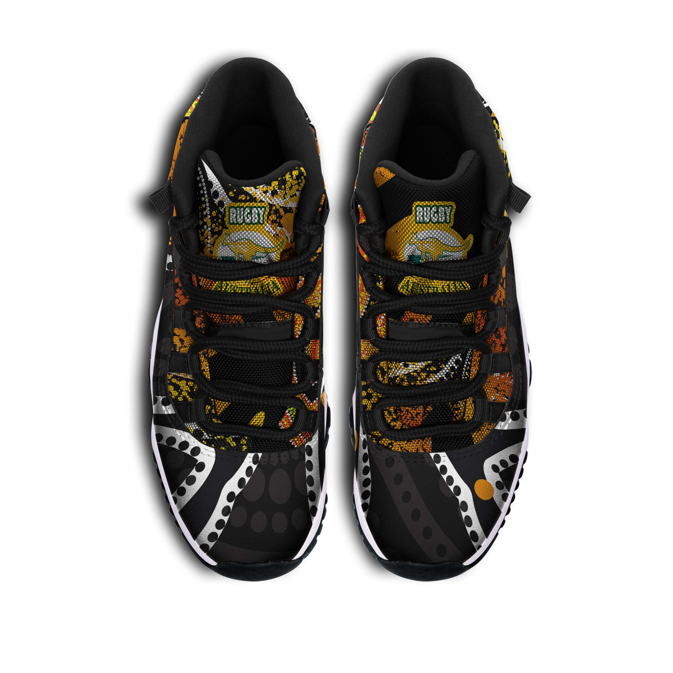 kangaroos-rugby-high-top-basketball-shoes-j11-kangraroo-australian-rugby-league-go-the-roos-indigenous-sneakers-j11