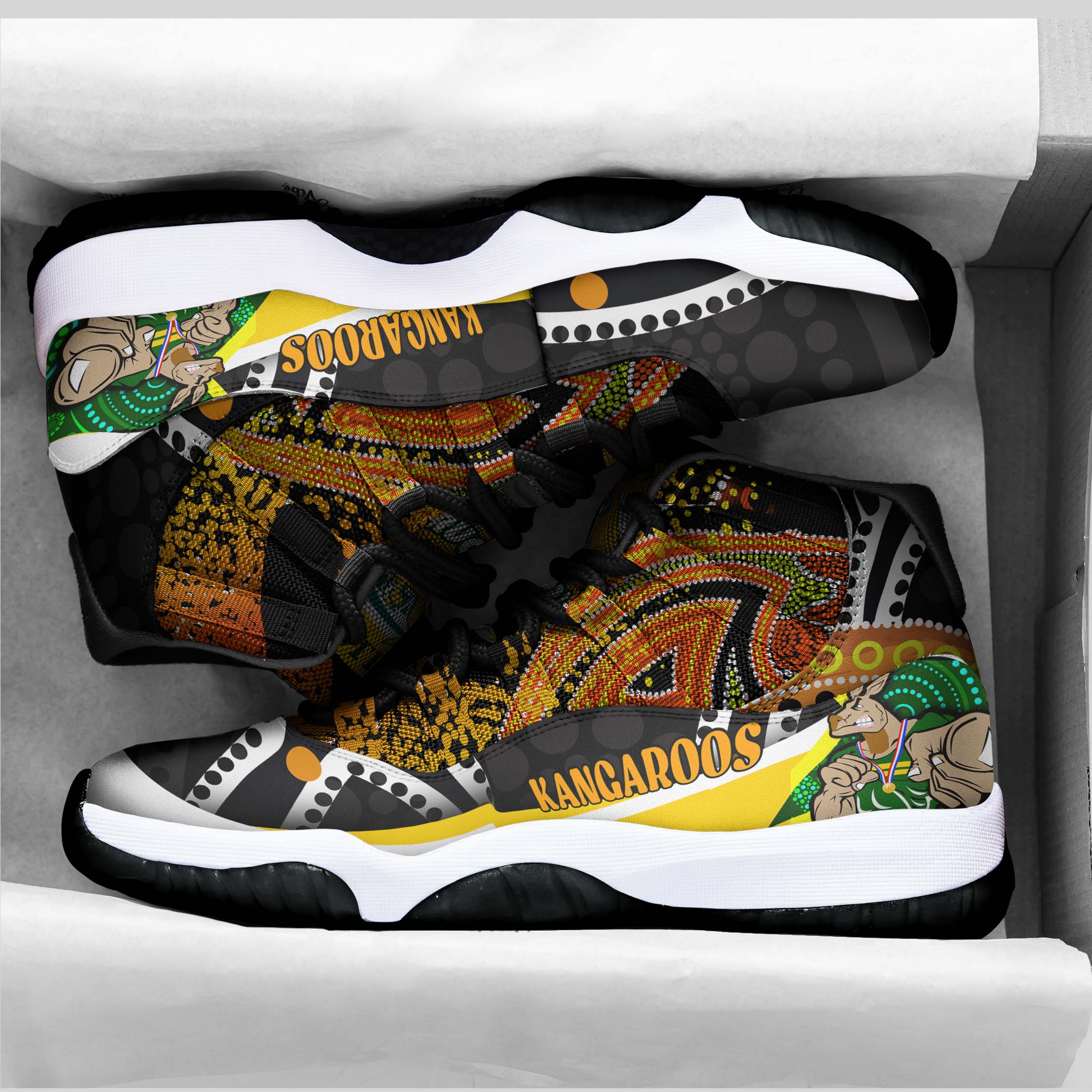 kangaroos-rugby-high-top-basketball-shoes-j11-kangraroo-australian-rugby-league-go-the-roos-indigenous-sneakers-j11