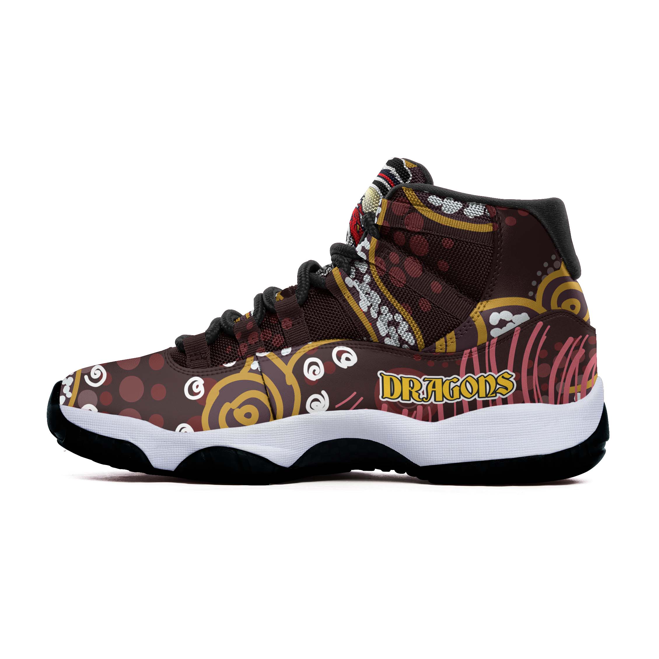 stgeorge-rugby-high-top-basketball-shoes-j11-dragons-with-rugby-ball-and-knight-contemporary-style-of-aboriginal-sneakers-j11