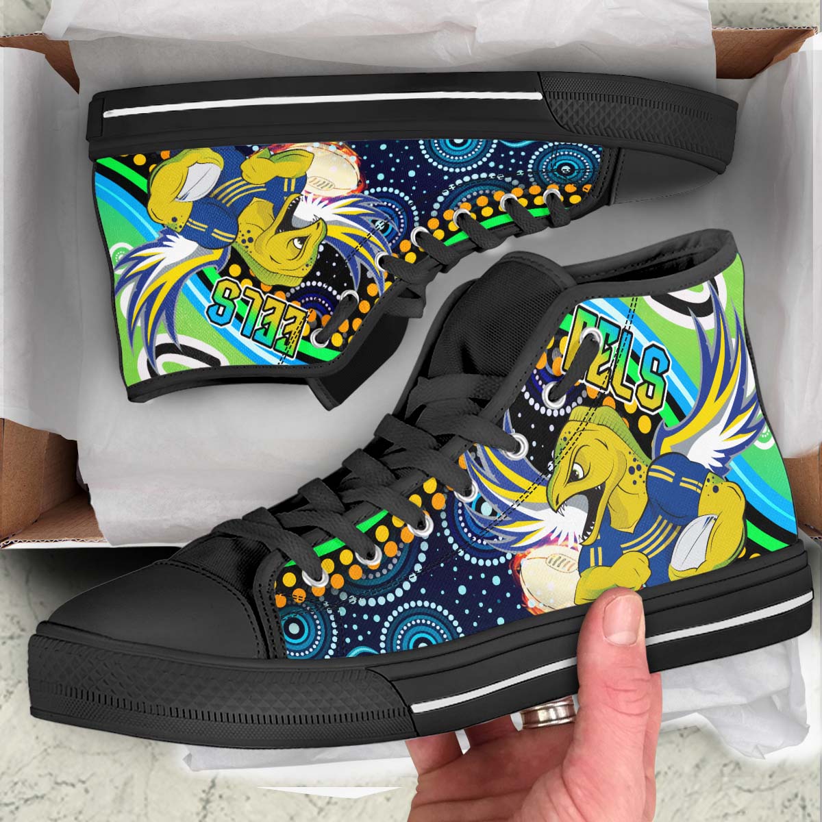 eels-rugby-high-top-shoes-eels-rugby-with-aboriginal-pattern-indigenous