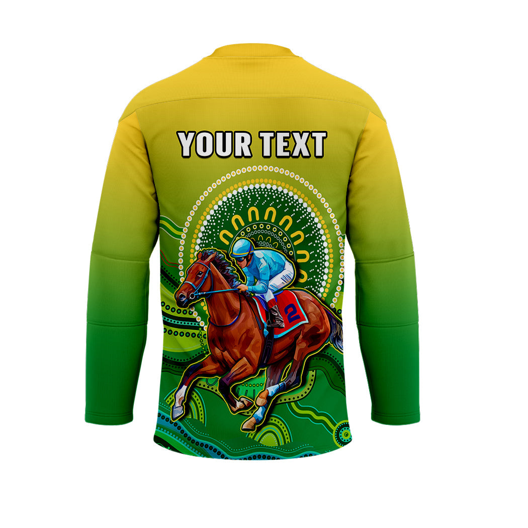 custom-personalised-australia-devonport-cup-2023-hockey-jersey-horse-racing-indigenous-art