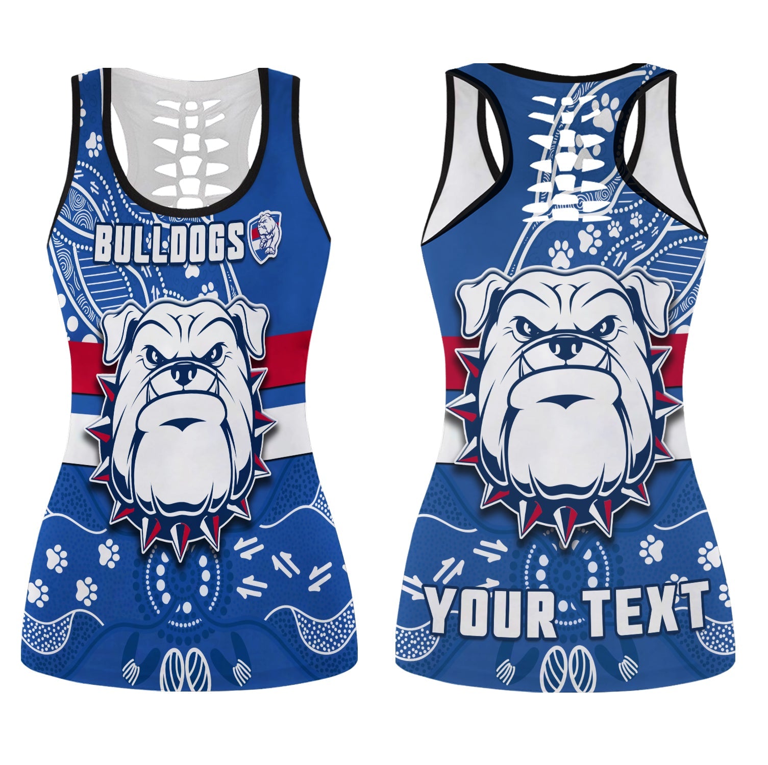 custom-personalised-bulldogs-football-hollow-tank-top-scraggers-1877-aboriginal-dot-painting-newest-version