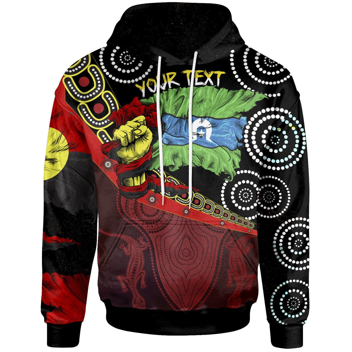 custom-breakout-hoodie-aboriginal-flags-dot-acrylic-paint-style-naidoc-unisex