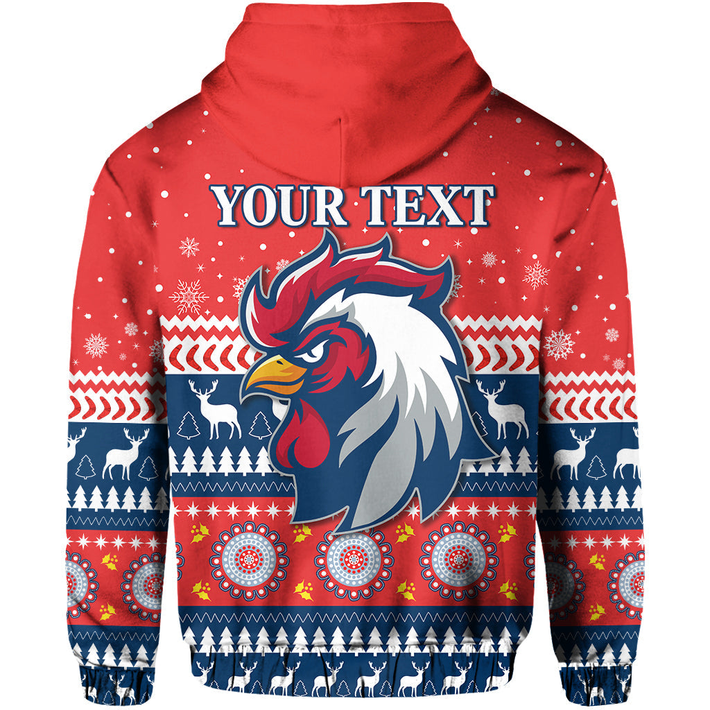 custom-personalised-roosters-hoodie-merry-christmas-sydney