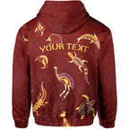 custom-personalised-aboriginal-art-hoodie-animals-australia-version-maroon