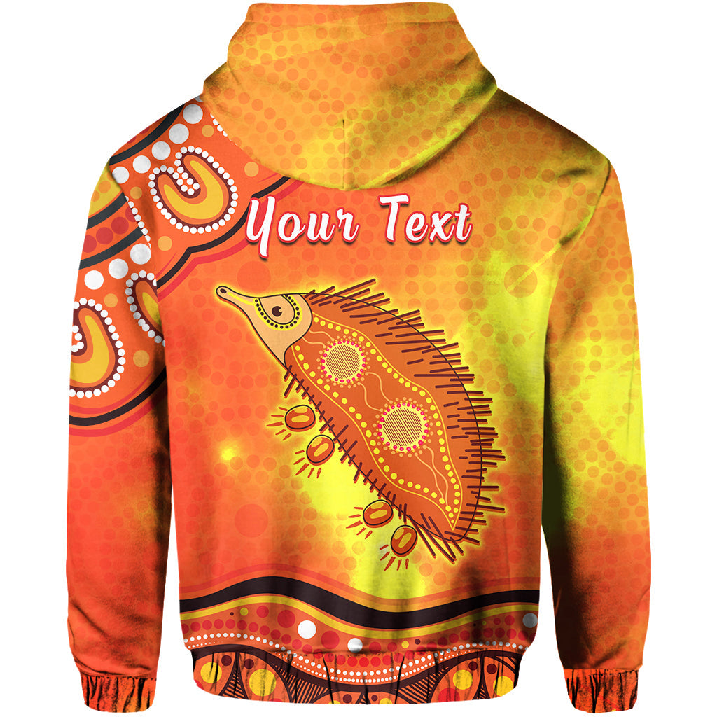 custom-personalised-echidna-aboriginal-hoodie-australian-animal