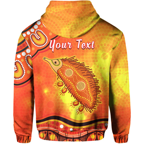 custom-personalised-echidna-aboriginal-hoodie-australian-animal