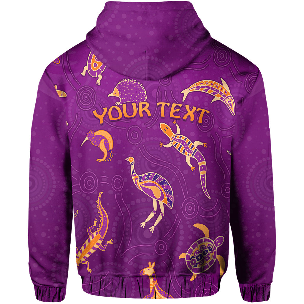 custom-personalised-aboriginal-art-hoodie-animals-australia-version-purple