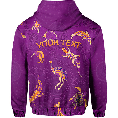 custom-personalised-aboriginal-art-hoodie-animals-australia-version-purple
