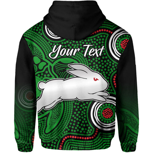 custom-personalised-rabbitohs-indigenous-hoodie-simple-green