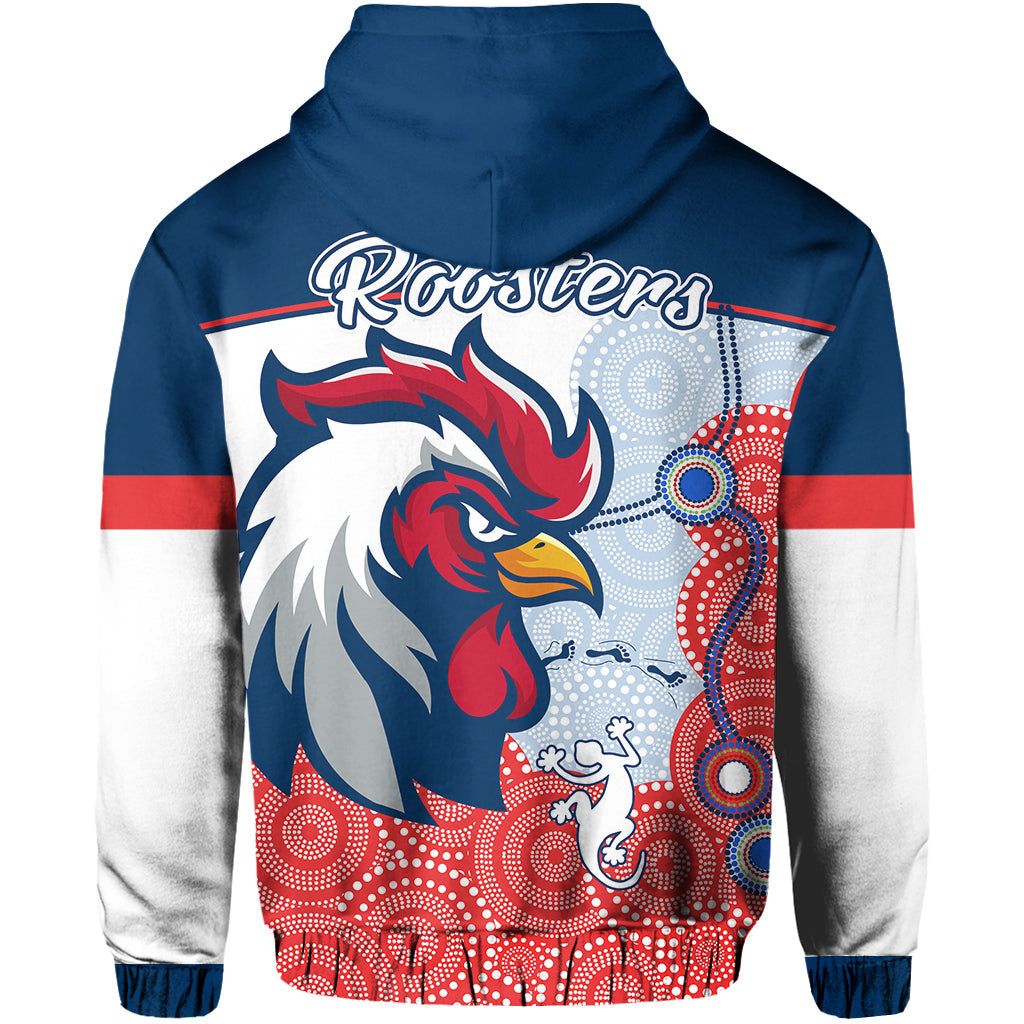 custom-personalised-roosters-hoodie-white-aboriginal-rugby