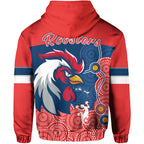 custom-personalised-roosters-zip-hoodie-red-aboriginal-rugby
