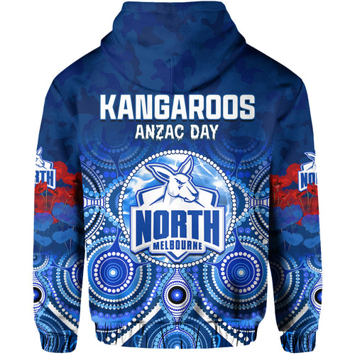 custom-personalised-kangaroos-anzac-2022-hoodie-north-melbourne-football-aboriginal-poppy-flowers