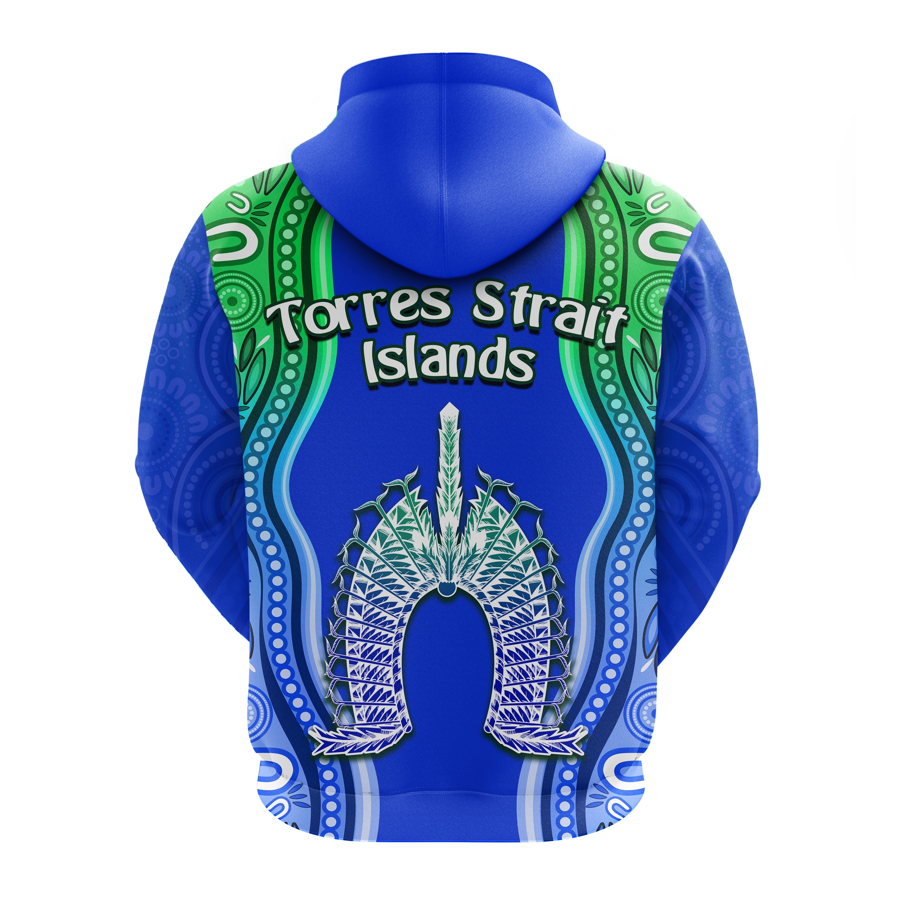 torres-strait-islands-zip-hoodie-the-dhari-mix-aboriginal-turtle-version-blue