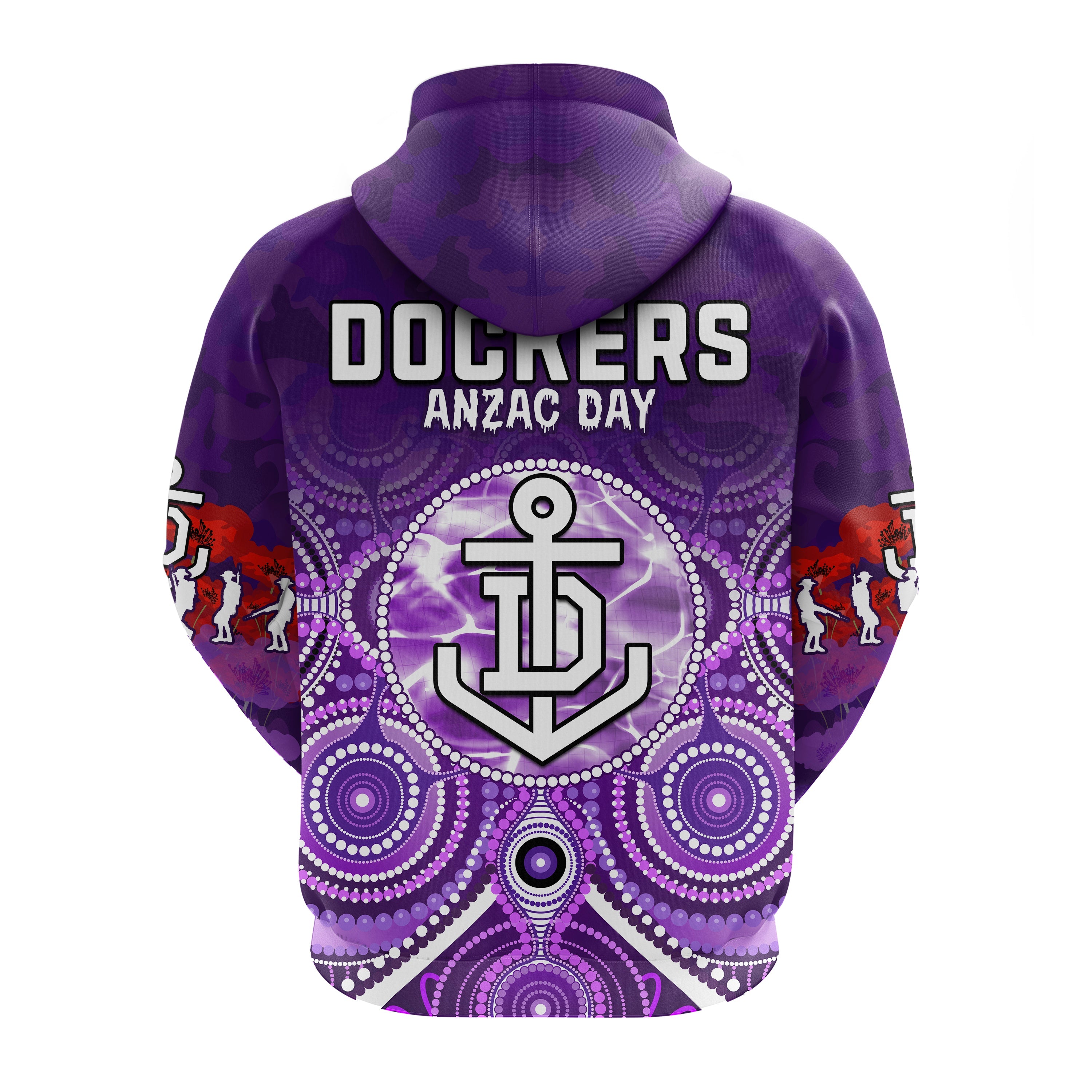custom-personalised-dockers-anzac-2022-hoodie-fremantle-football-aboriginal-poppy-flowers