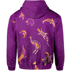 aboriginal-art-hoodie-animals-australia-version-purple