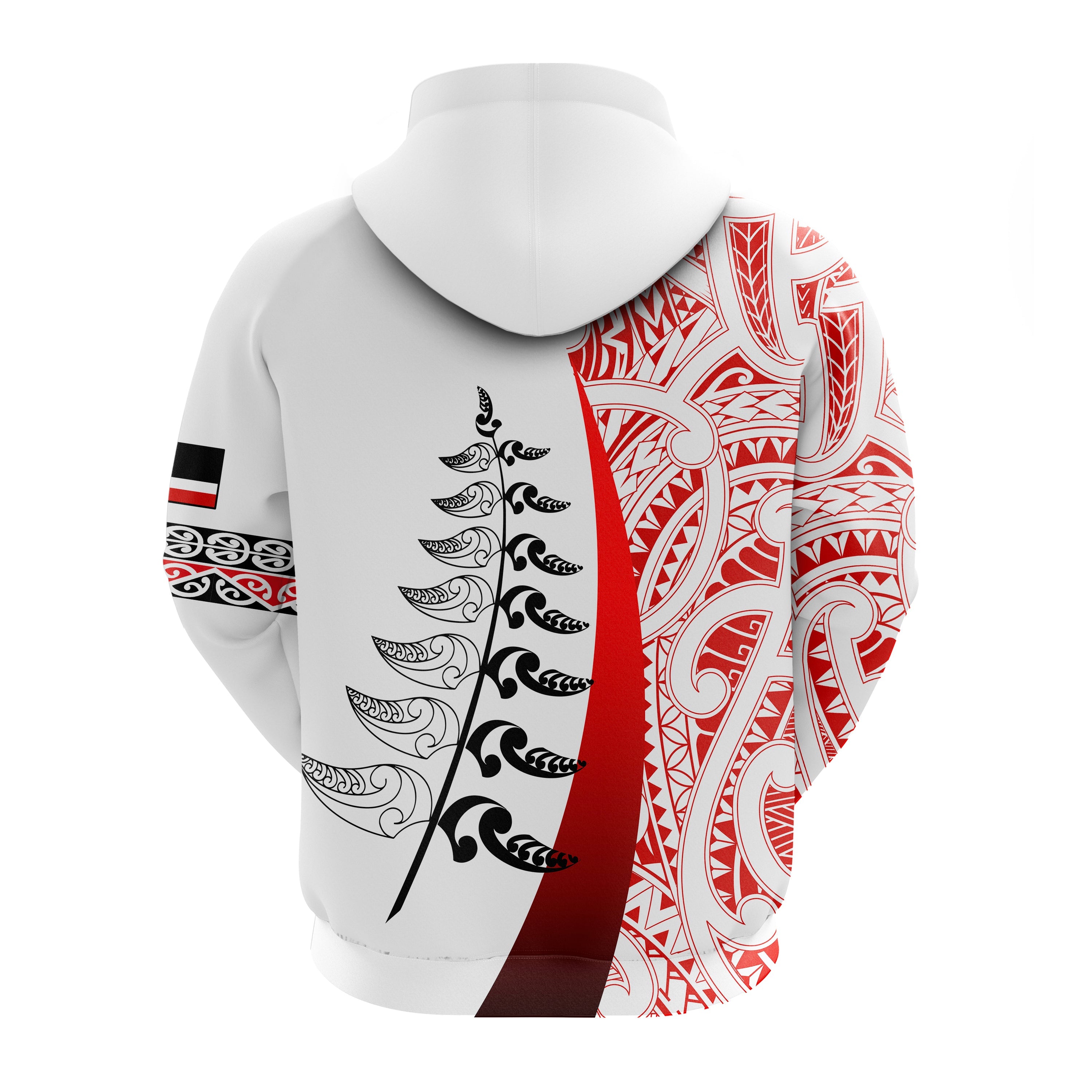 custom-personalised-waitangi-day-hoodie-maori-mix-fern-style-white