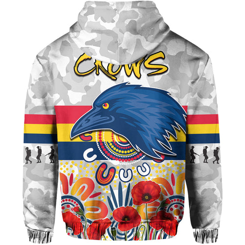 custom-personalised-crows-anzac-2022-hoodie-adelaide-football-aboriginal-poppy