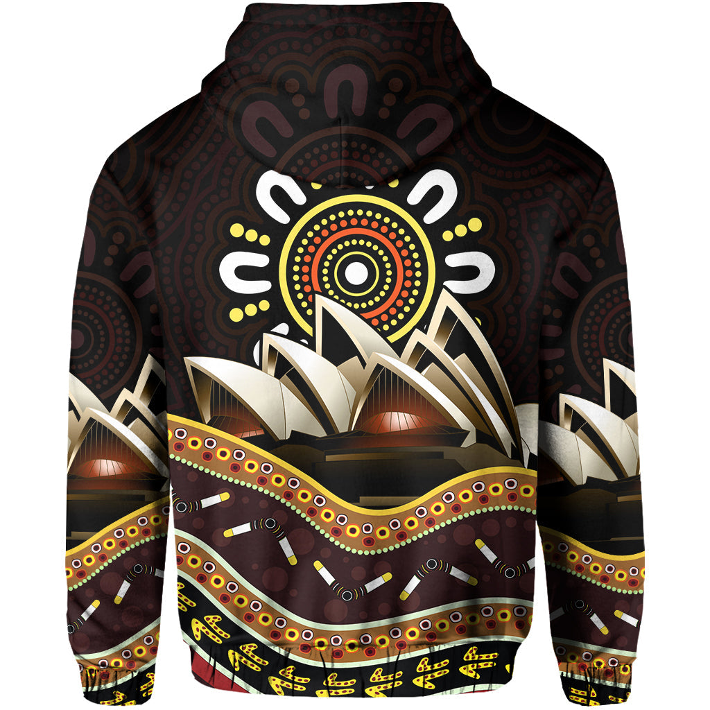 custom-personalised-sydney-australia-hoodie-aboriginal-art-sydney-opera-house