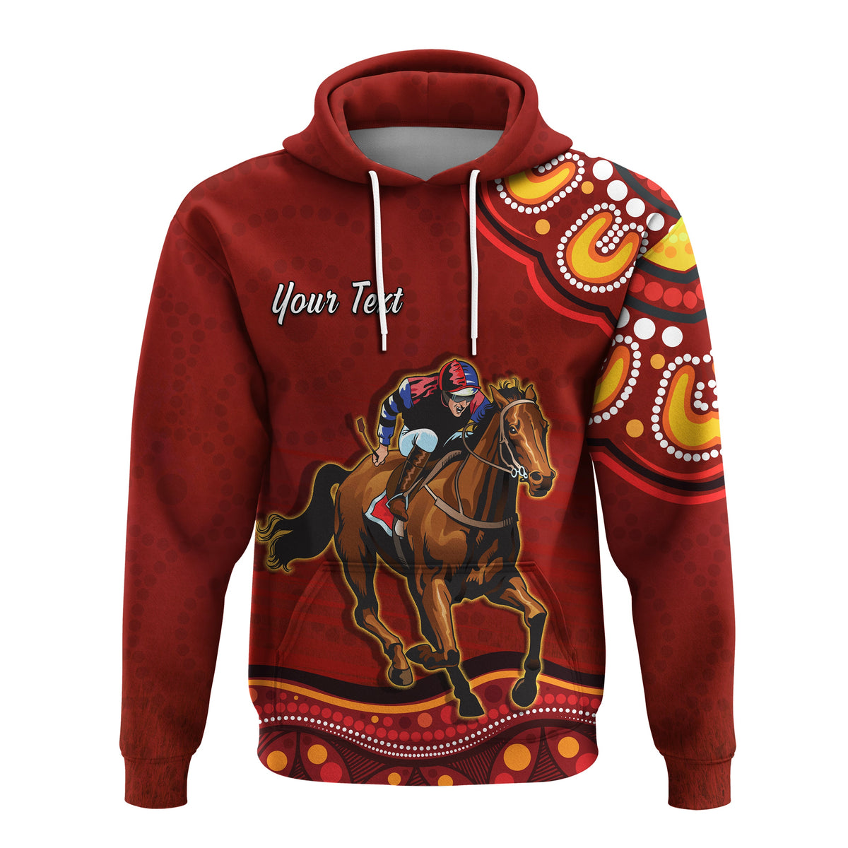 custom-personalised-launceston-cup-2022-hoodie-australia-aboriginal-red-horse-lovers